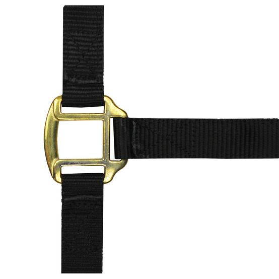 Norton - Licol nylon noir doublé cuir pour poney - Image 1