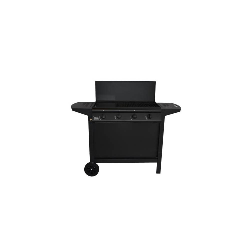 Barbecue A Gaz - Grill Garden - Noir - 4 Brûleurs - Avec Capot De Protection - Allumage Piezo électrique - Image 1