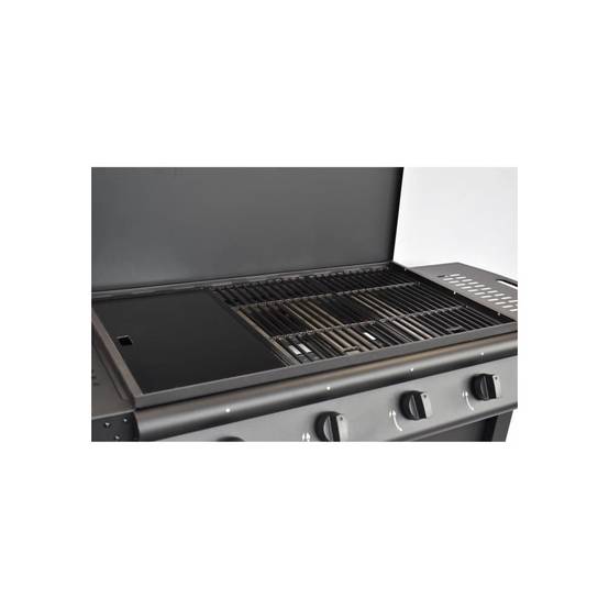 Barbecue A Gaz - Grill Garden - Noir - 4 Brûleurs - Avec Capot De Protection - Allumage Piezo électrique - Image 3