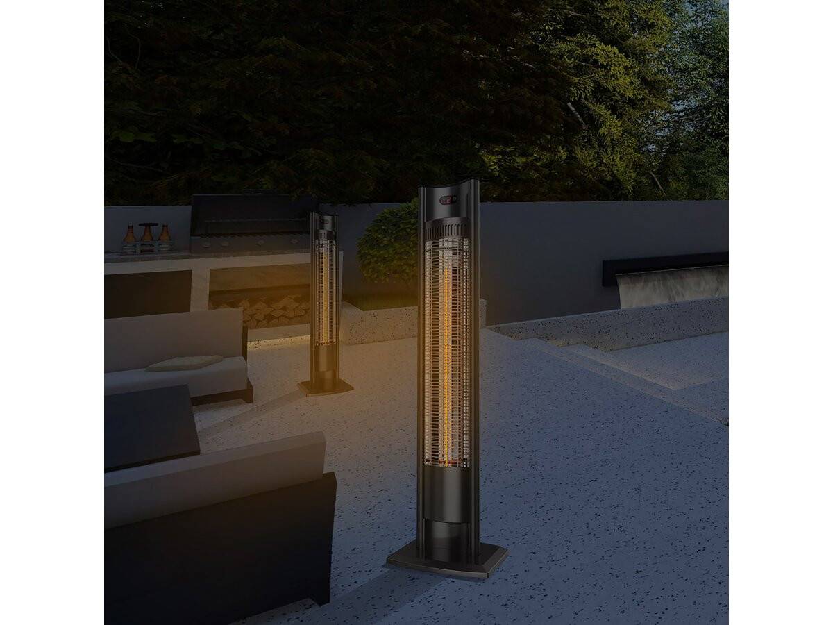 Chauffage électrique Radiant "tornado" - 2000w - Noir -habitat Et Jardin - Image 2