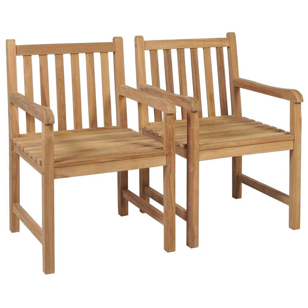 PANGIVO - Chaises de jardin bois teck vert 58 x 60 x 90 cm (lot de 2), Poids :27.92kg - PANGIVO - Image 3