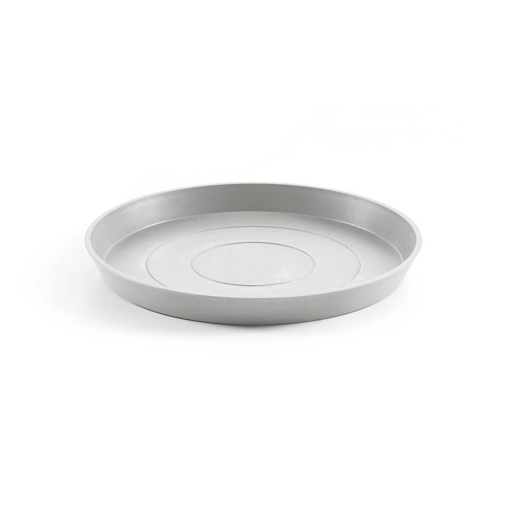 Ecopots - Soucoupe Round 60 Blanc Gris - Ø 50,5 x H. 3,5 cm ECOPOTS