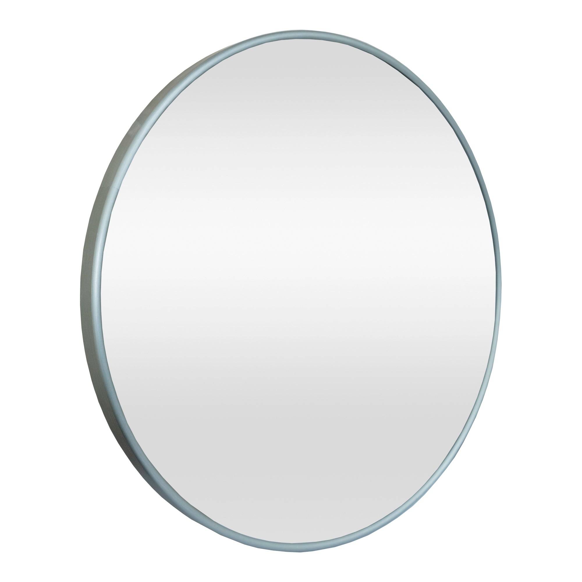 Miroir mural rond 40 cm gris graphite - Image 1