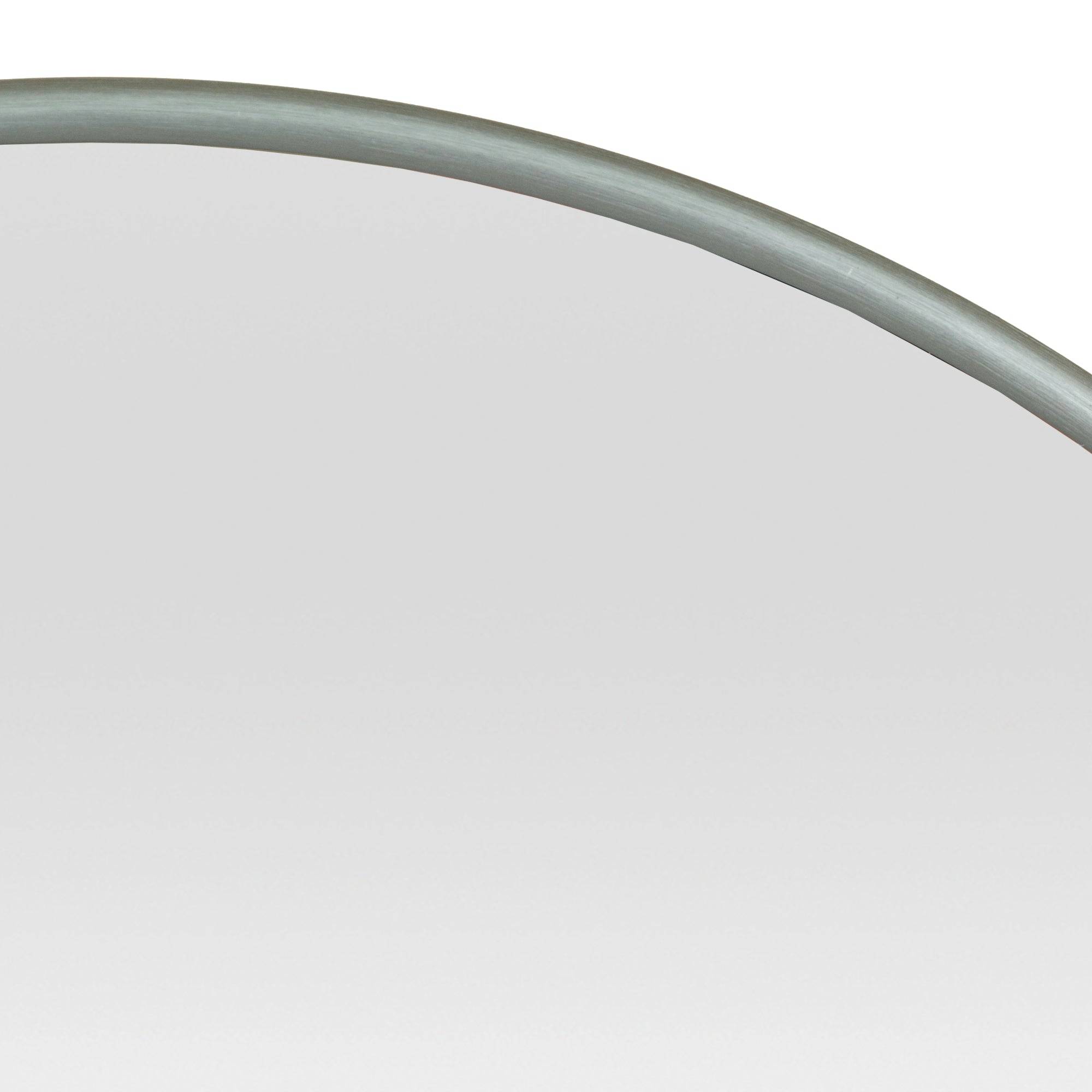 Miroir mural rond 40 cm gris graphite - Image 5