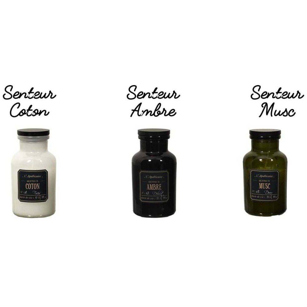 The Home Deco Factory - Bougie parfumée fiole Alchimiste (Lot de 3) 13 cm - Image 3