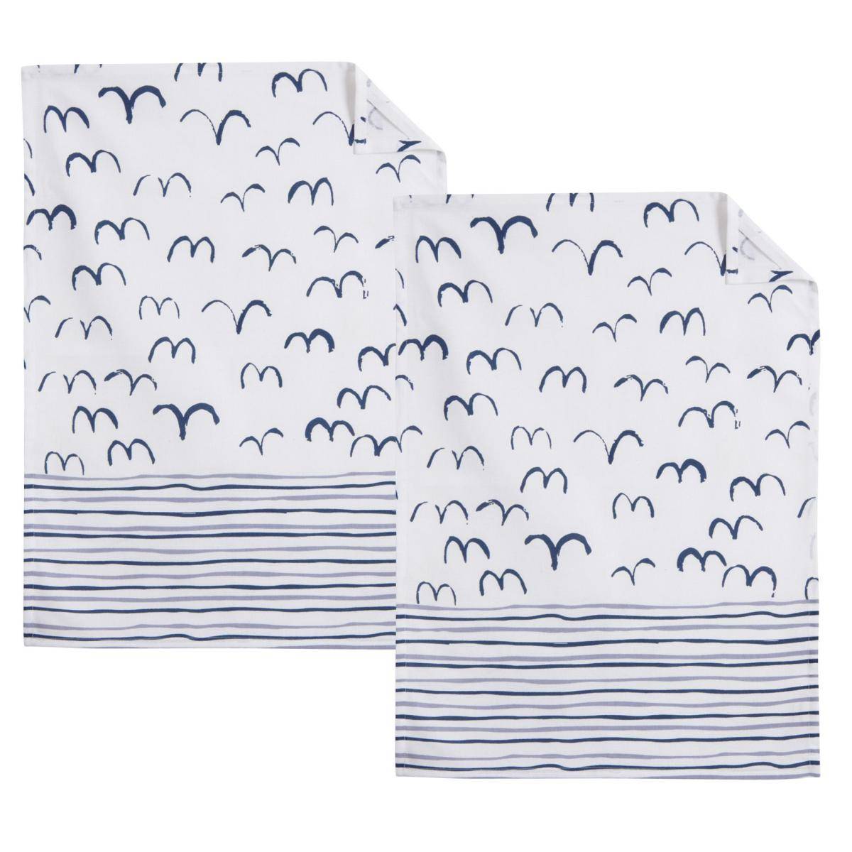 Aubry Gaspard - Torchons de cuisine Mouettes (lot de 2) Mouette - Image 1