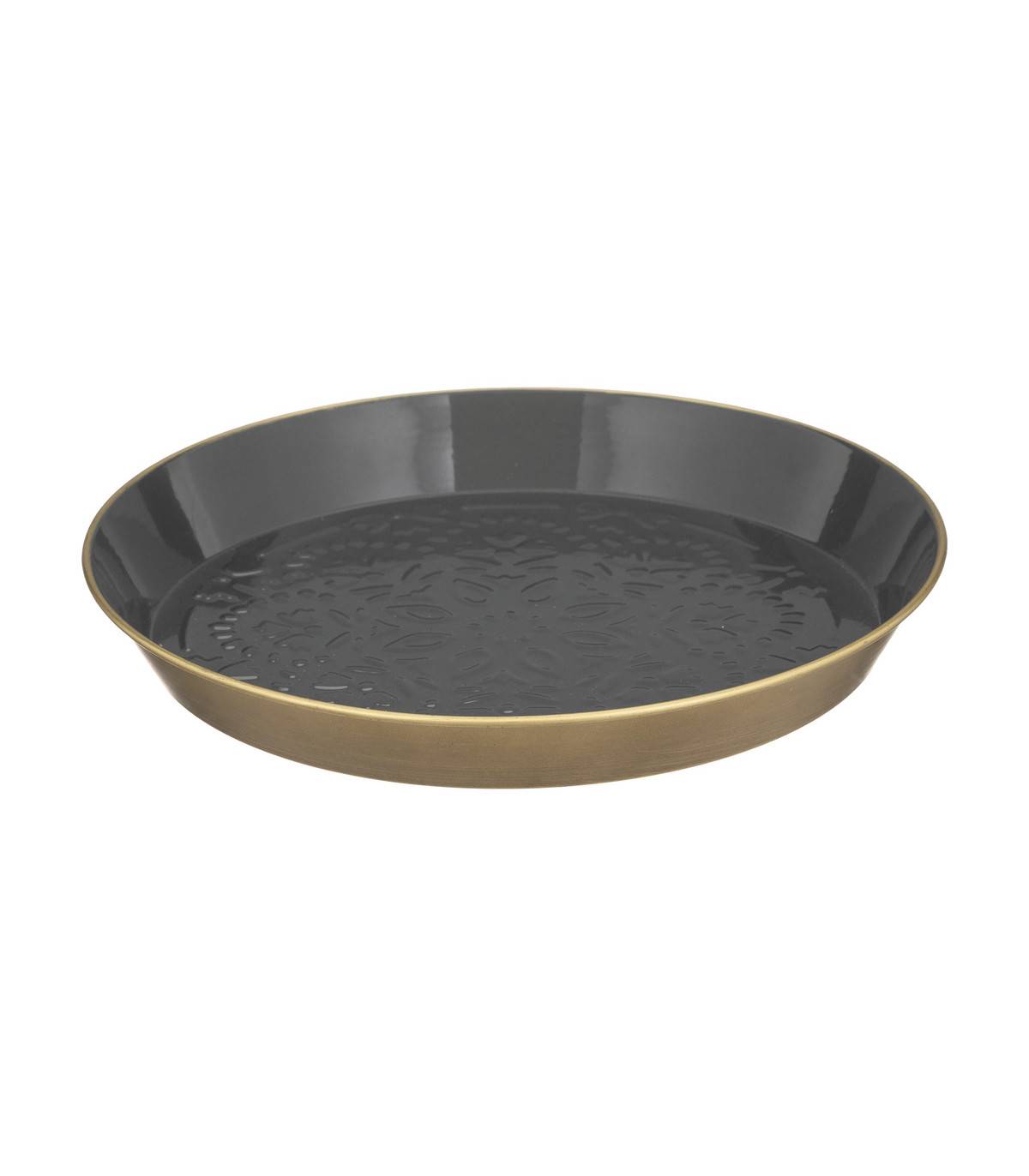 Set de 2 Plateaux ronds de diamètres différents en Métal déco - Image 2