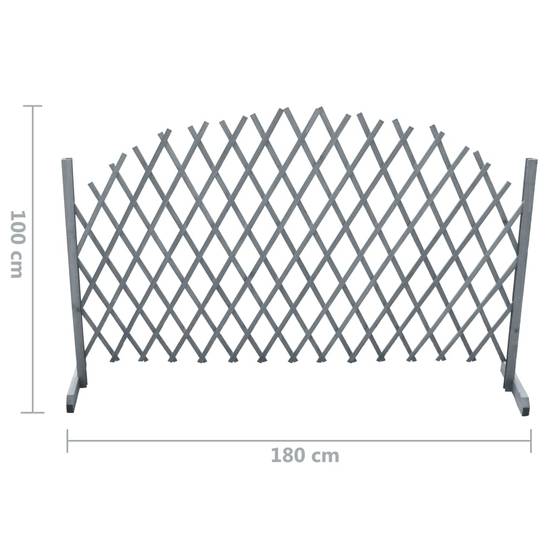 Clôture en treillis bois sapin gris 180 x 100 cm, Poids :2.3kg - PANGIVO - Image 4