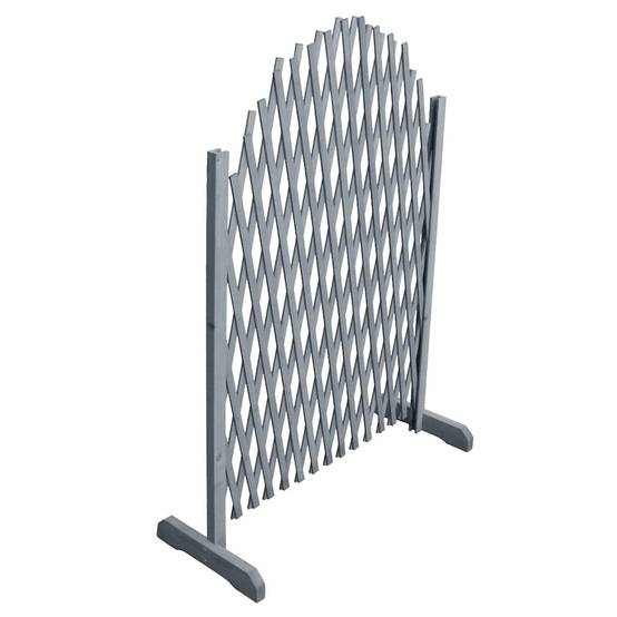 Clôture en treillis bois sapin gris 180 x 100 cm, Poids :2.3kg - PANGIVO - Image 1