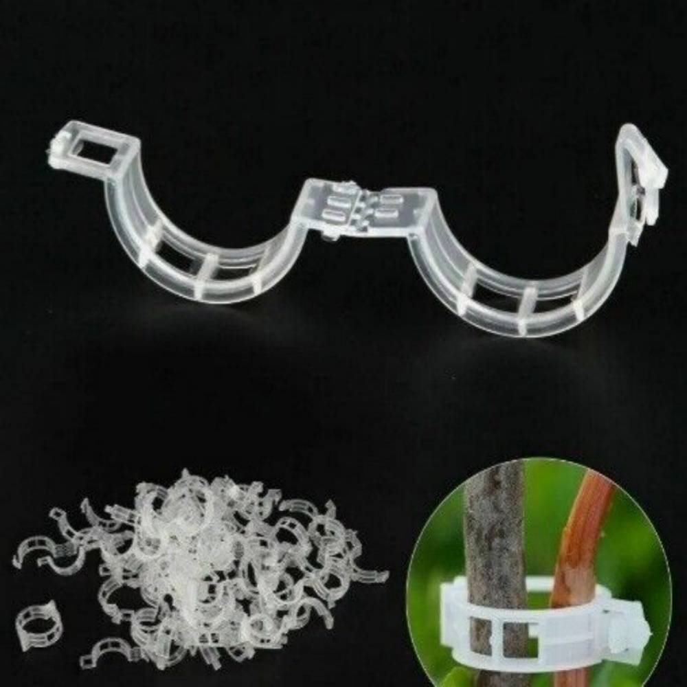 Lytech - Lot de 50 Attaches de Jardinage en Plastique Noir - Soutien pour Tiges de Tomates et Plantes Grimpantes - Lytech - Image 2