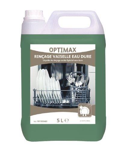 Optimax Rinçage Vaisselle Eau Dure - Lot de 4 Bidons 5L - Diversey
