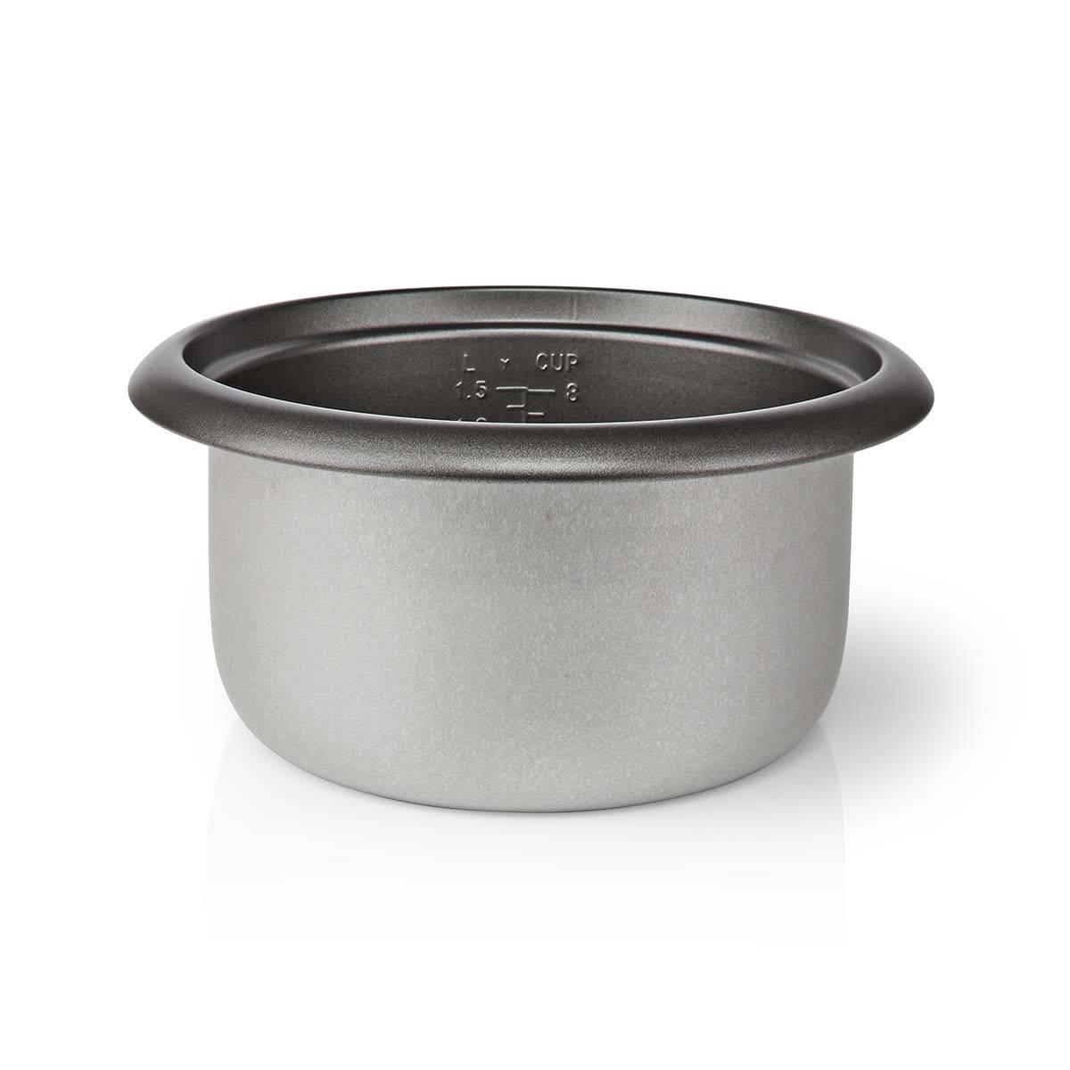 Cuiseur à Riz 1.5 Litres 500W Bol amovible Acier inoxydable anti-adhésif NEDIS - Image 6