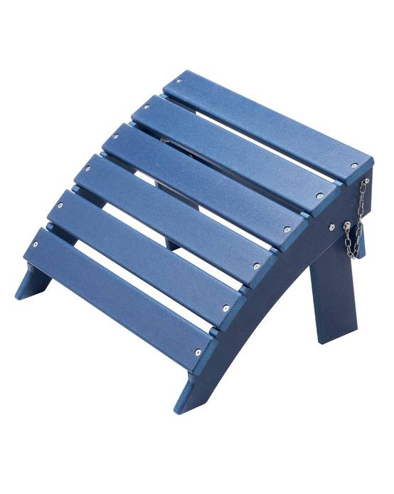 VEVOR Repose-pieds pliable Adirondack, PEHD, 400x480x330mm, bleu. - Image 1