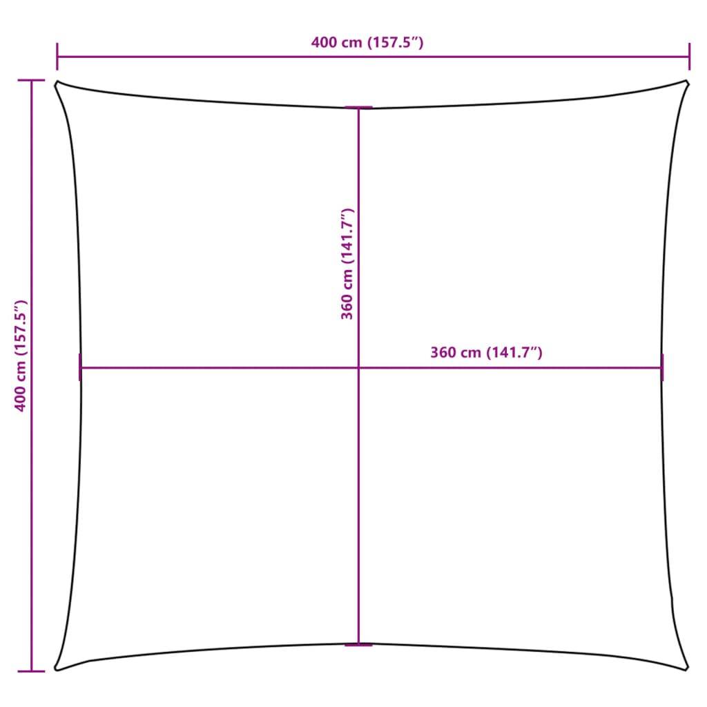 Voile de parasol - accessoire parasol - Tissu de remplacement pour parasol tissu oxford carré 4x4 m crème - MEUBLE PRO - Image 10