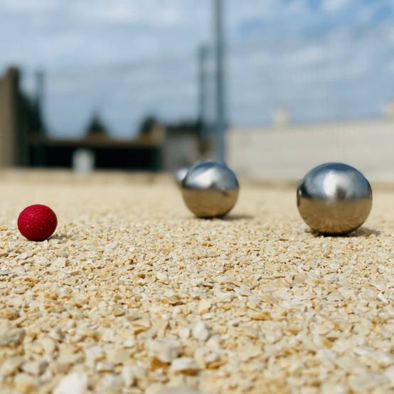 Kit terrain de pétanque jaune 75m² - Image 5