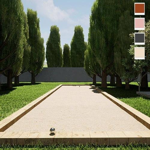 Kit terrain de pétanque jaune 75m² - Image 1