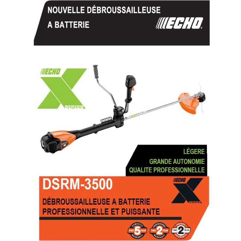 Echo - Débroussailleuse à batterie poignée en U 56 V 1,9 ch 7mm – ECHO – moteur sans balai – DSRM-3500U - Image 5