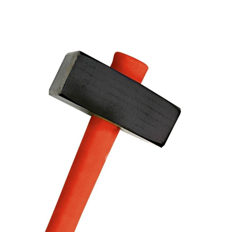 Masse couple carrée en acier 4kg avec manche en tri-matière - MERMIER - 514140 - Image 1