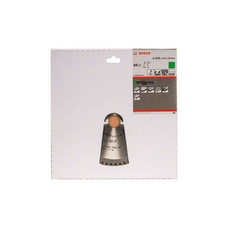 Bosch - Lame BOSCH 2608640433 Optiline Wood Ø 216 mm 60 dents pour scie à onglet et radiale Bosch - Image 2