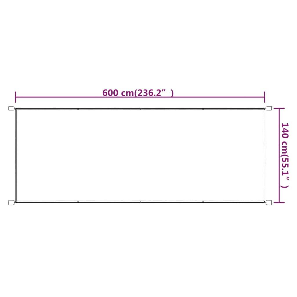 Helloshop26 - Auvent vertical 140x600 cm tissu oxford bleu - Image 5