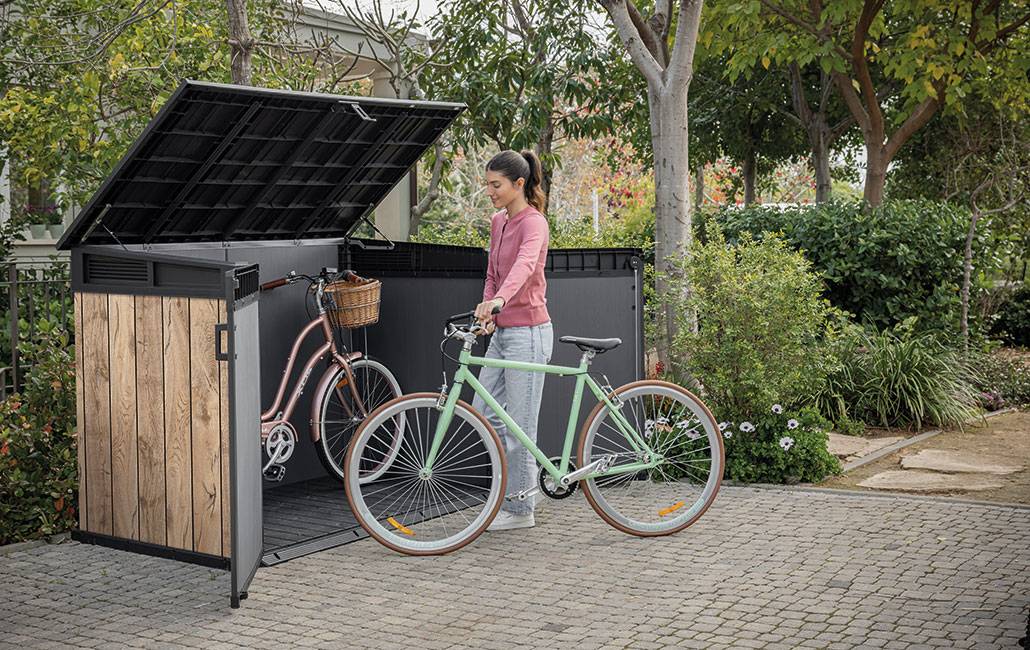 Keter - Coffre de rangement pour jardin Signature 2020L - Aspect bois Douglas - KETER - Image 4