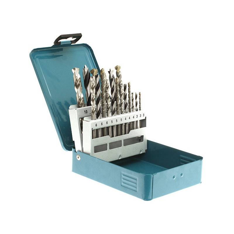 Pack Perceuse visseuse à percussion Makita 18V 62Nm DHP482 + 1 batt 3 Ah + 30 embouts de vissage + 18 forets + sac - Image 4