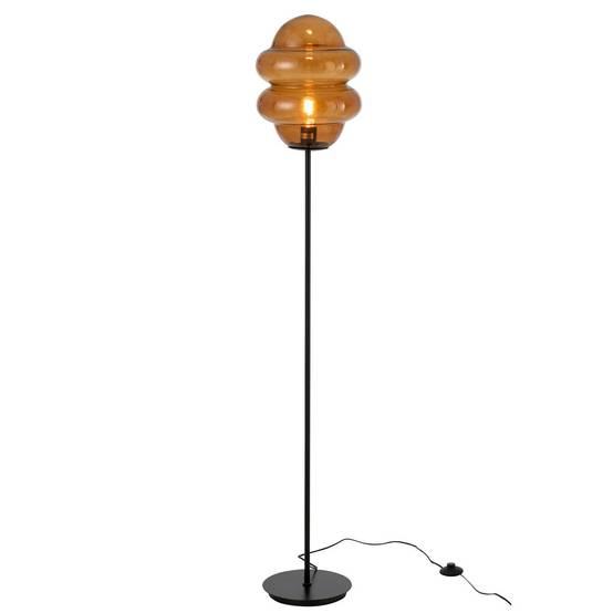 Lampadaire en Verre "Cuillere Miel" 160cm Marron - Image 2