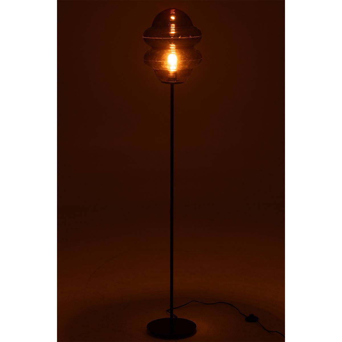 Lampadaire en Verre "Cuillere Miel" 160cm Marron - Image 3