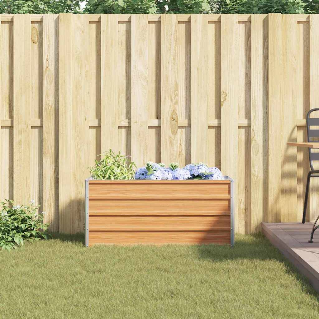 Prolenta Premium - Jardinière acier marron  100 x 40 x 45 cm  - Prolenta premium p319.2 - Image 4