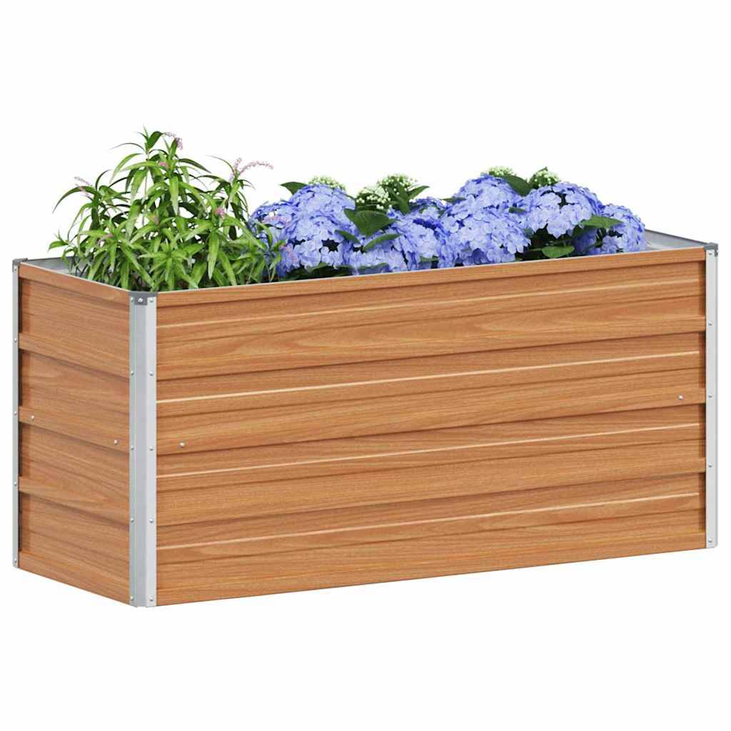 Prolenta Premium - Jardinière acier marron  100 x 40 x 45 cm  - Prolenta premium p319.2 - Image 3