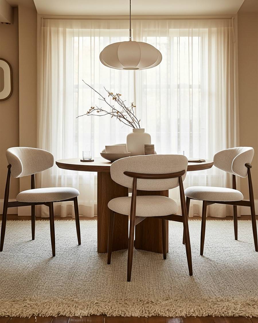 Kerin - Lot de 2 chaises en tissu et pieds métal - UNIQKA - Image 2
