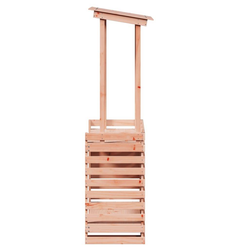 Comptoir de Bar de Jardin en Bois de Douglas Massif avec Toit Intégré et Étagères – ComfortXL Outdoor Living - Image 5