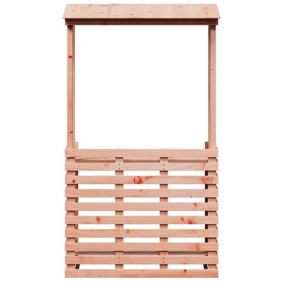 Comptoir de Bar de Jardin en Bois de Douglas Massif avec Toit Intégré et Étagères – ComfortXL Outdoor Living - Image 4