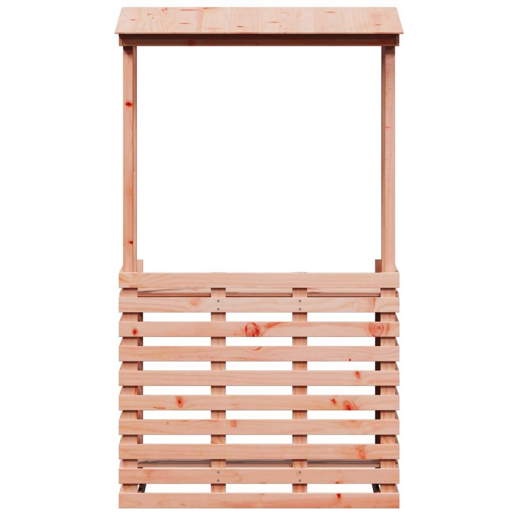 Comptoir de Bar de Jardin en Bois de Douglas Massif avec Toit Intégré et Étagères – ComfortXL Outdoor Living - Image 4
