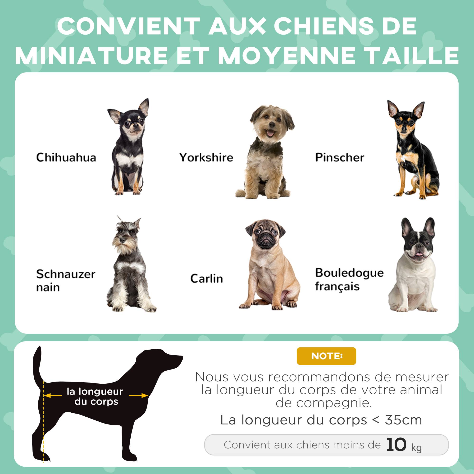 Lit surélevé chien acier oxford respirant animaux extérieur auvent anti-UV 61x46cm gris - ComfortXL Outdoor Living - Image 6