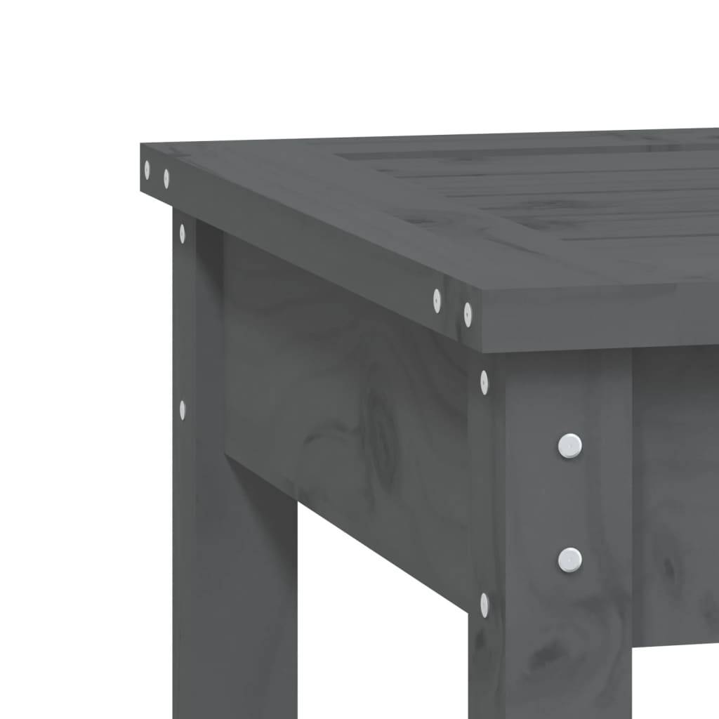 Vidaxl - Banc de jardin gris 50x44x45 cm bois massif de pin vidaXL 823992 - Image 7