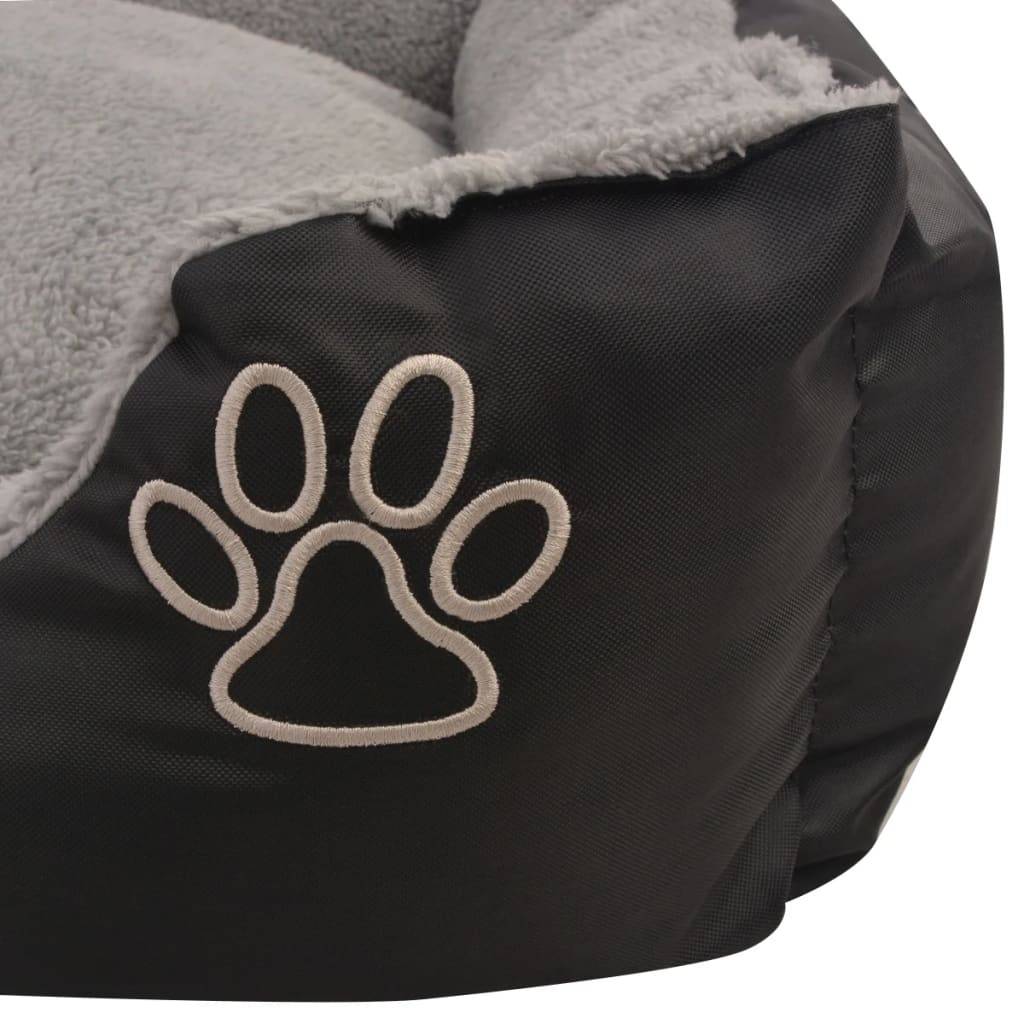 Lit pour chiens tissu Oxford noir 90 x 70 x 20 cm - PANGIVO - Image 4