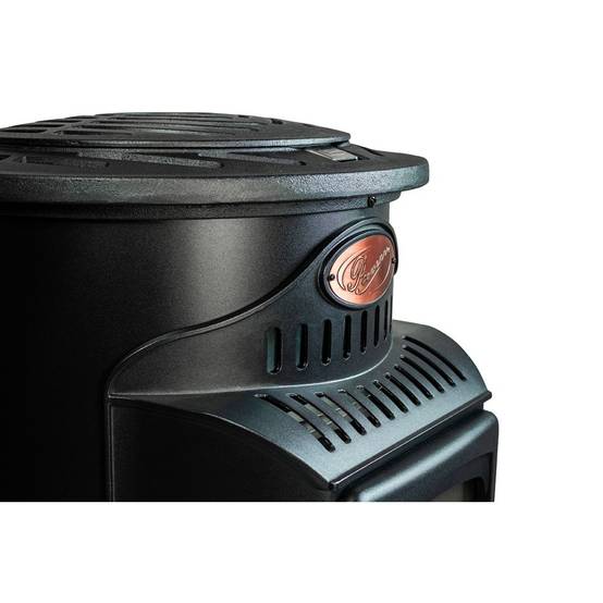 Poêle à gaz fonte 3400W Noir Effet feu Chauffage d'appoint gaz sur roues Autonomie 60h INTEC - Image 7