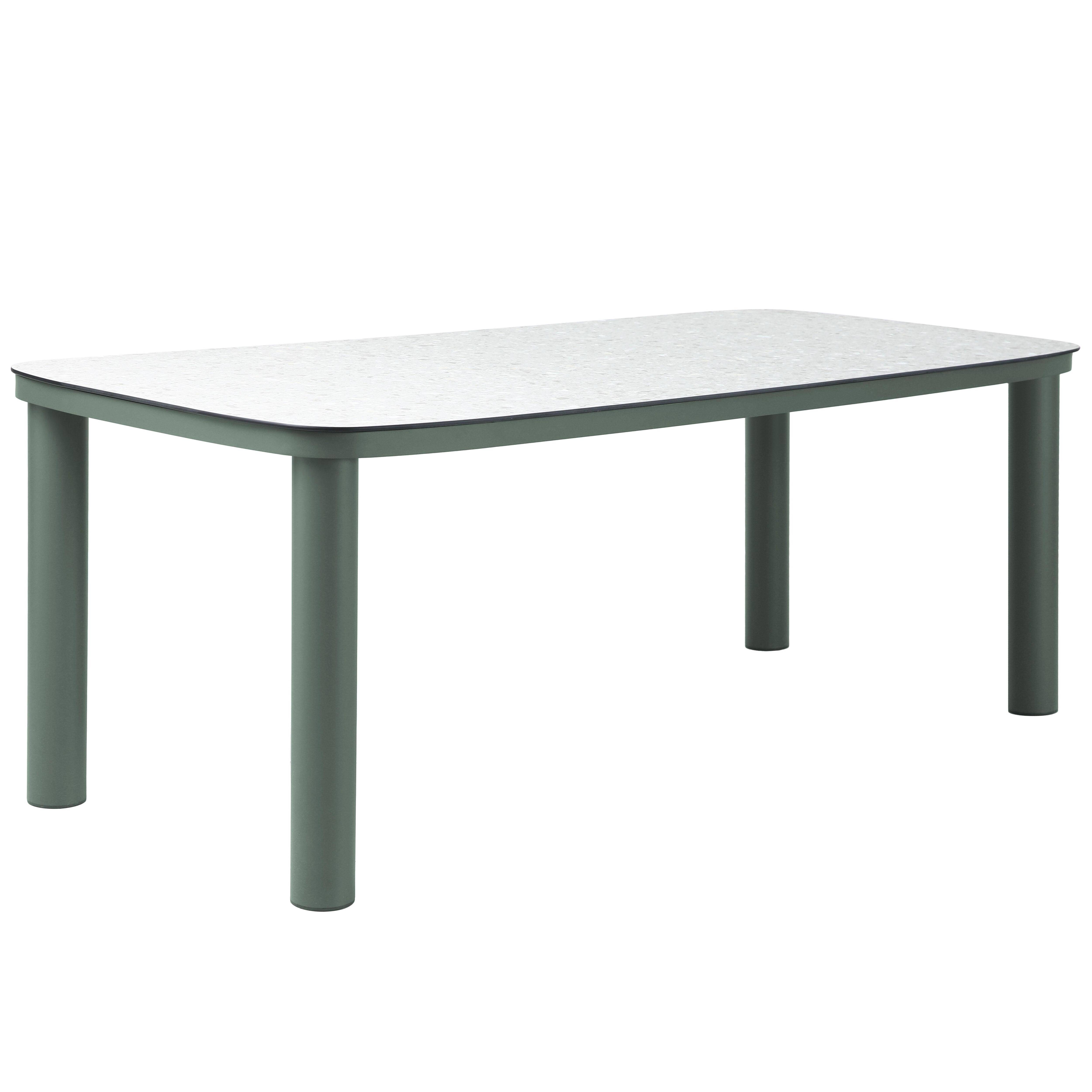 Oviala - Table de jardin aluminium 213x90 cm et 8 chaises textilène vert Nocera - Oviala - Image 5