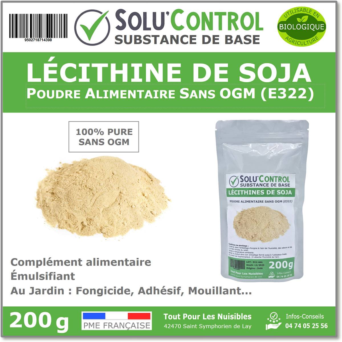 SOLU'CONTROL - Lécithine de Soja sans OGM - Sachet de 200g - Image 1