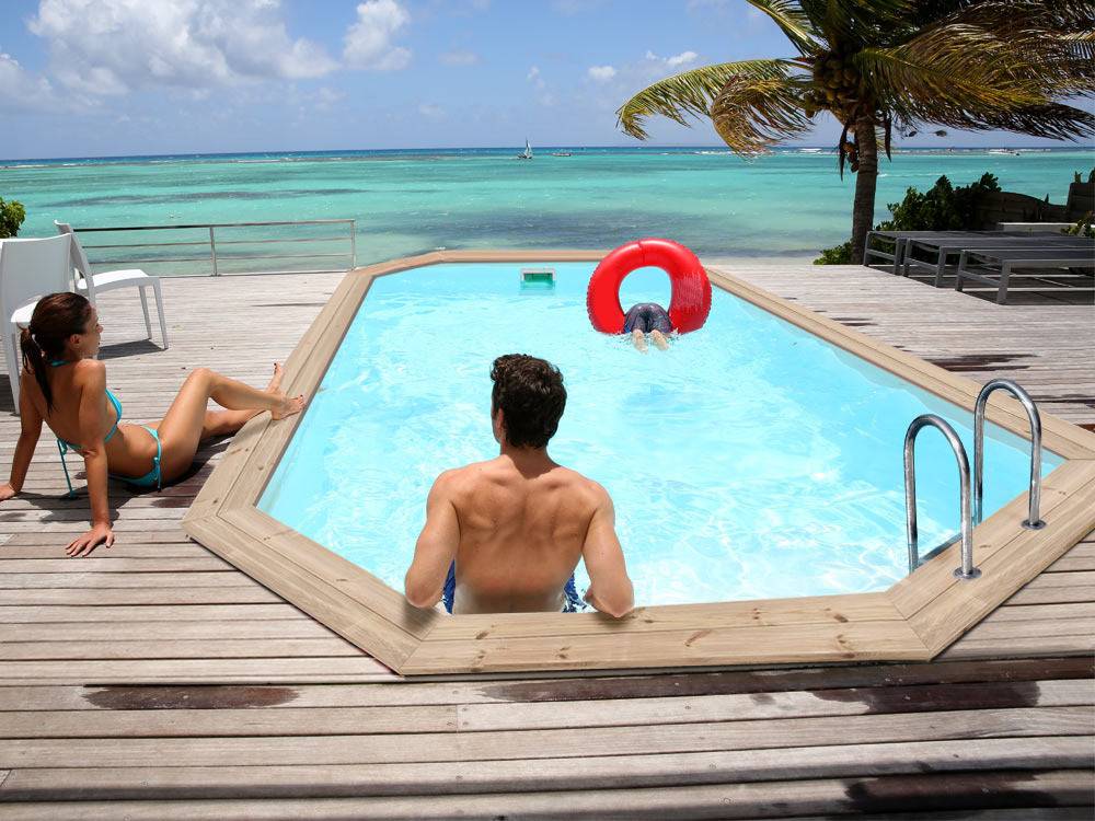Piscine Bois " Cordoue " - 3.48 X 2.15 X 1.18 M -habitat Et Jardin - Image 1