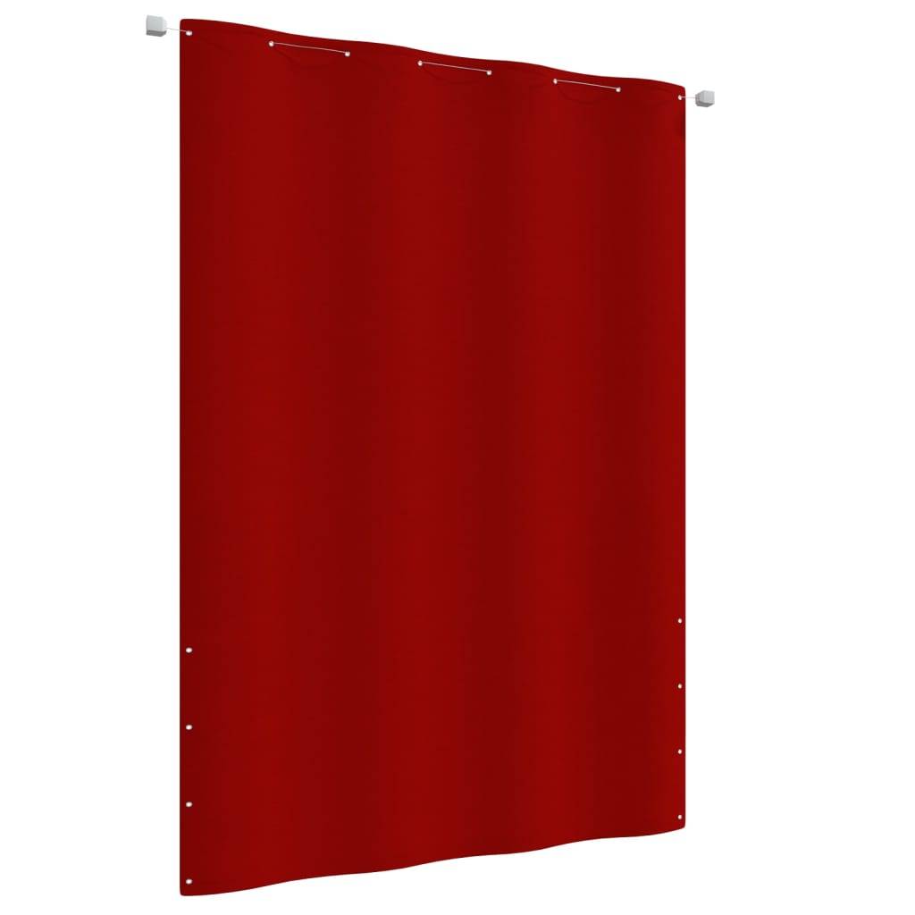 Helloshop26 - Écran de balcon brise pare vue protection confidentialité 160 x 240 cm tissu oxford rouge - Image 1