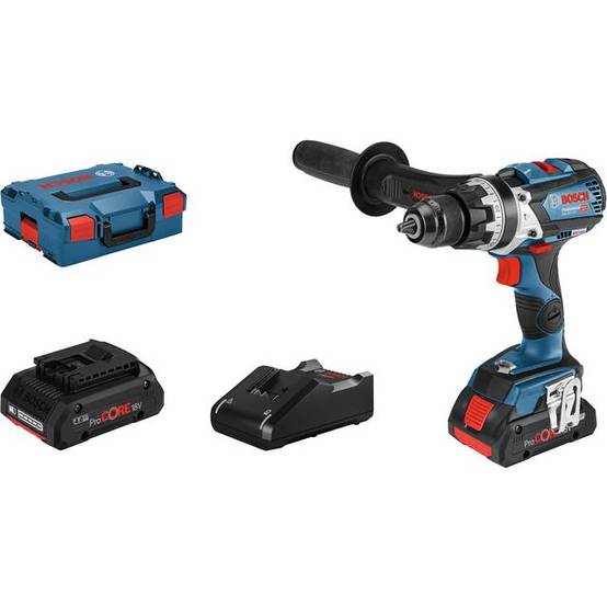 Bosch - Perceuse visseuse à percussion GSB 18V-110 C BOSCH 2 batt.4.0Ah + charg.GAL - 06019G030B - Image 1