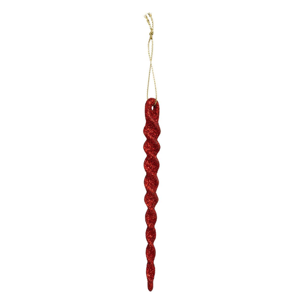 Déco de Sapin Lot de 12 Glaçons Rouge et Or - Image 2