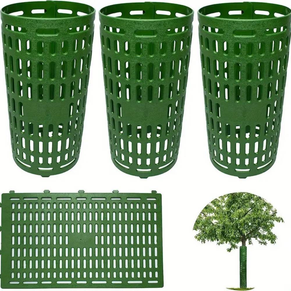 Lytech - Protège-Arbres pour Jeunes Plants 38x25 cm Vert - 2 Pièces - Protection Combinable contre Rongeurs et Intempéries - Lytech - Image 1
