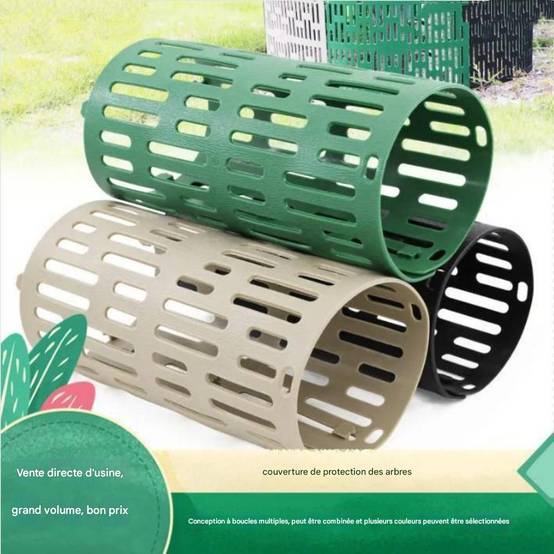 Lytech - Protège-Arbres pour Jeunes Plants 38x25 cm Vert - 2 Pièces - Protection Combinable contre Rongeurs et Intempéries - Lytech - Image 6