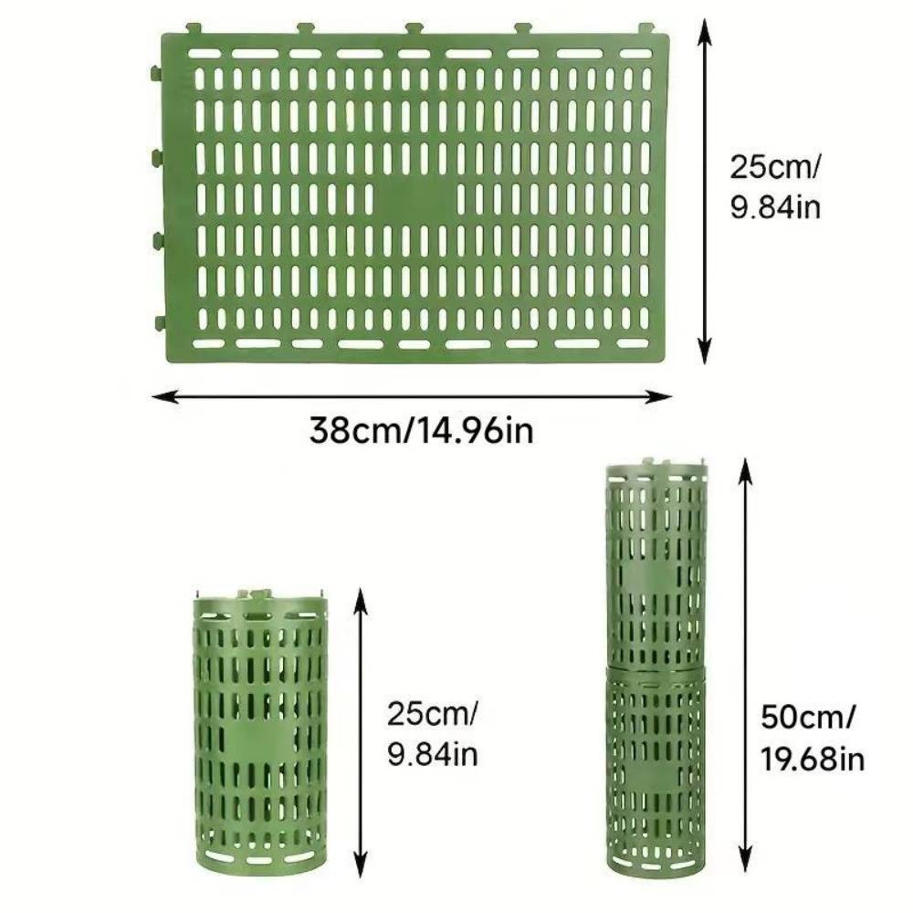 Lytech - Protège-Arbres pour Jeunes Plants 38x25 cm Vert - 2 Pièces - Protection Combinable contre Rongeurs et Intempéries - Lytech - Image 2