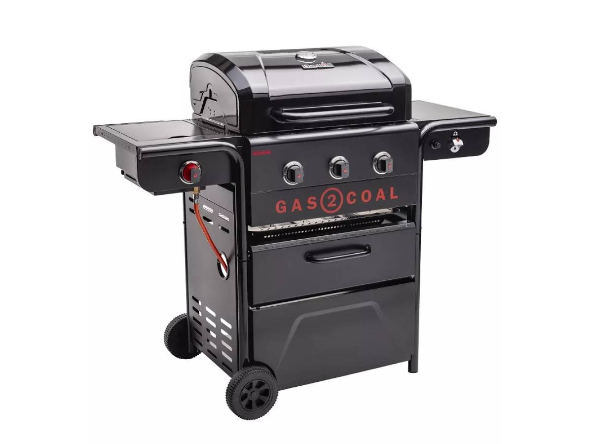 Char-broil - Barbecue hybride gaz et charbon Gas2coal Special Edition - 3 brûleurs + Kit 3 ustensiles - Char-Broil - Image 2