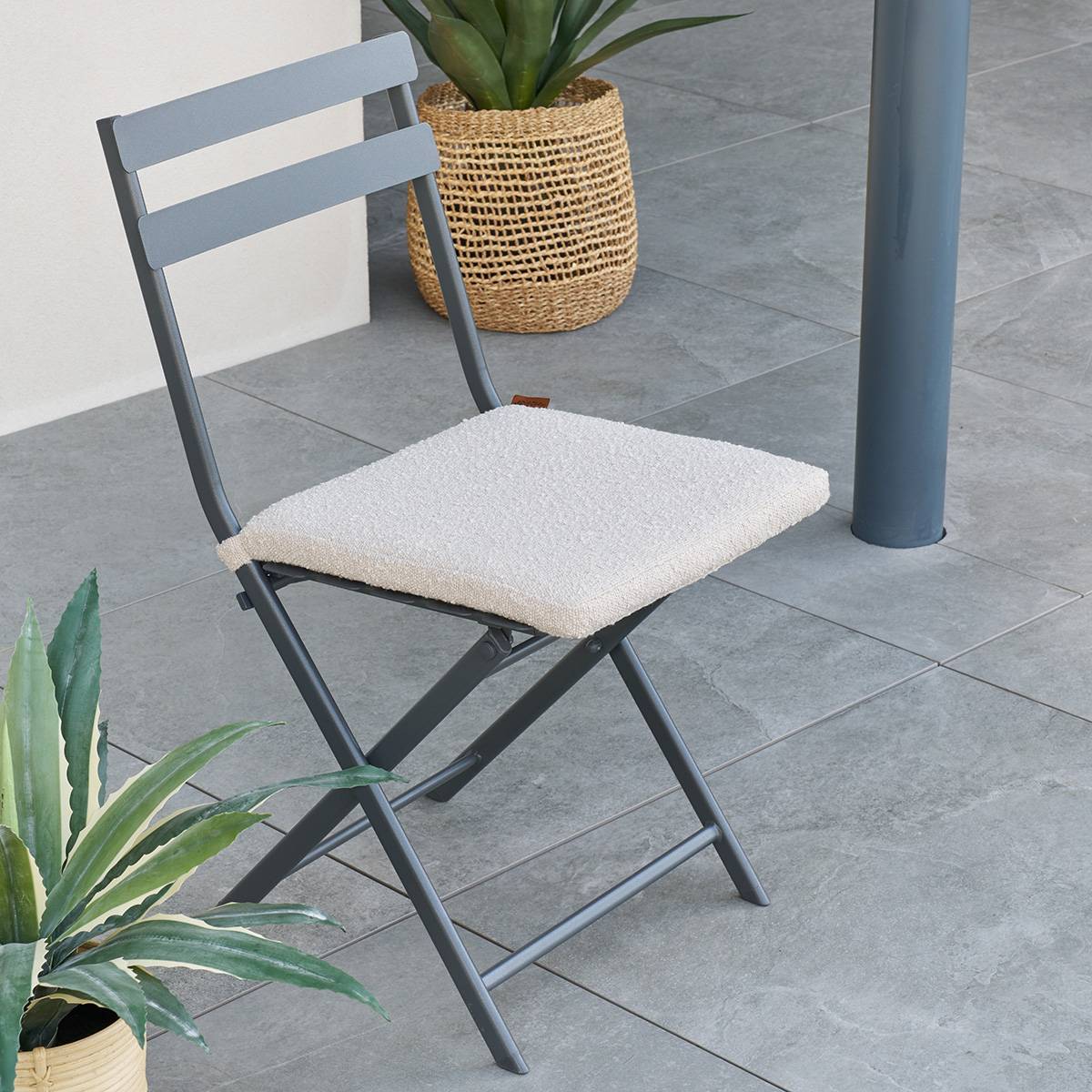 Hesperide - Galette de chaise Solfia 40x40cm ble - Hespéride - Image 1