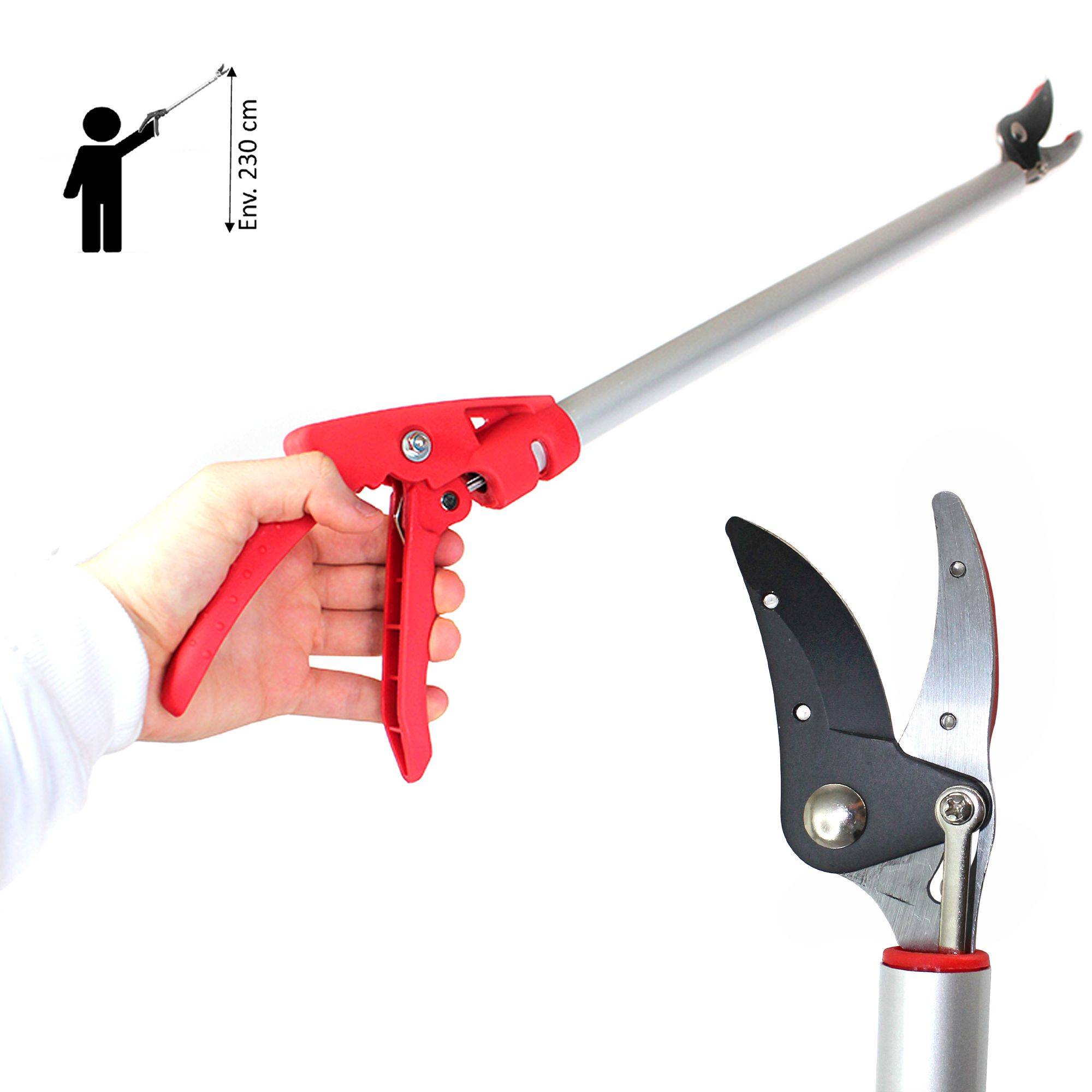 Sécateur Coupe Branche Long Manche 64 cm - Lame Téflonée Enclume De Préhension - Taille Jardin - Image 8